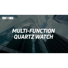 New SKMEI 9189 Fashion Sport Watch Mens Watches Top Brand Luxury Waterproof Leather Strap Clock Quartz Wristwatches